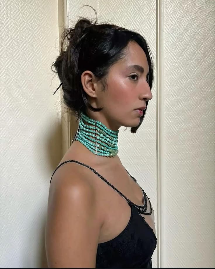 Sapphire Beaded Choker